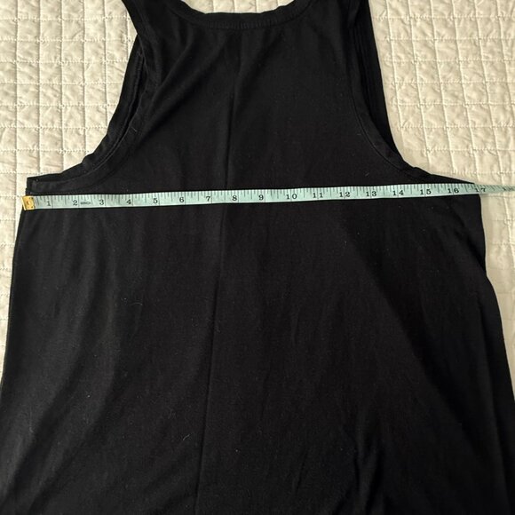 Old Navy Active Black Tank Top "Force Of Nature" Graphic M Go-Dry Sleeveless Gym - Picture 7 of 8